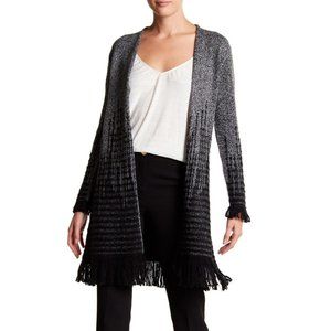 Vertigo Gradient Fringe Hem Sweater M